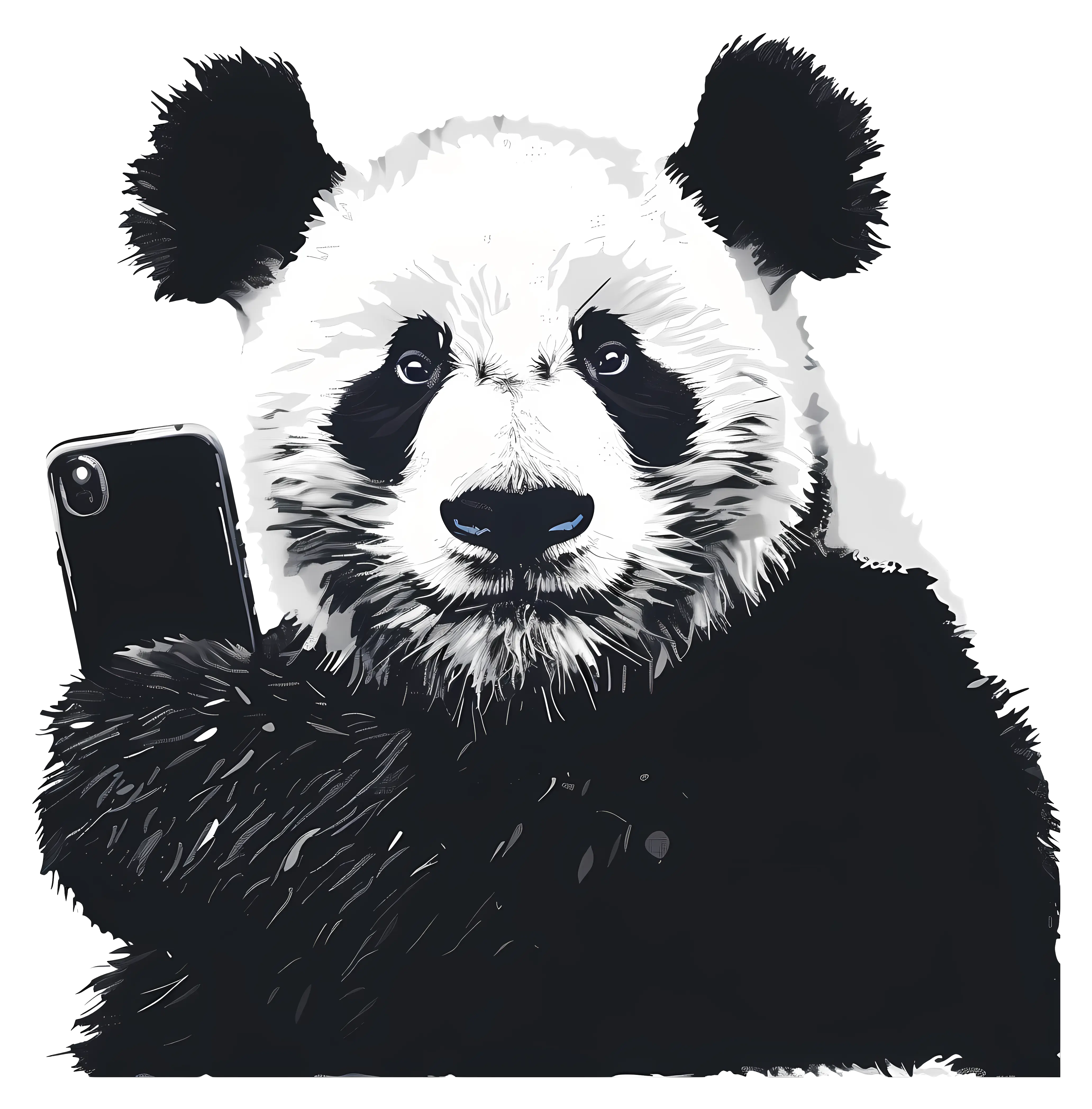 Panda Taking a Selfie