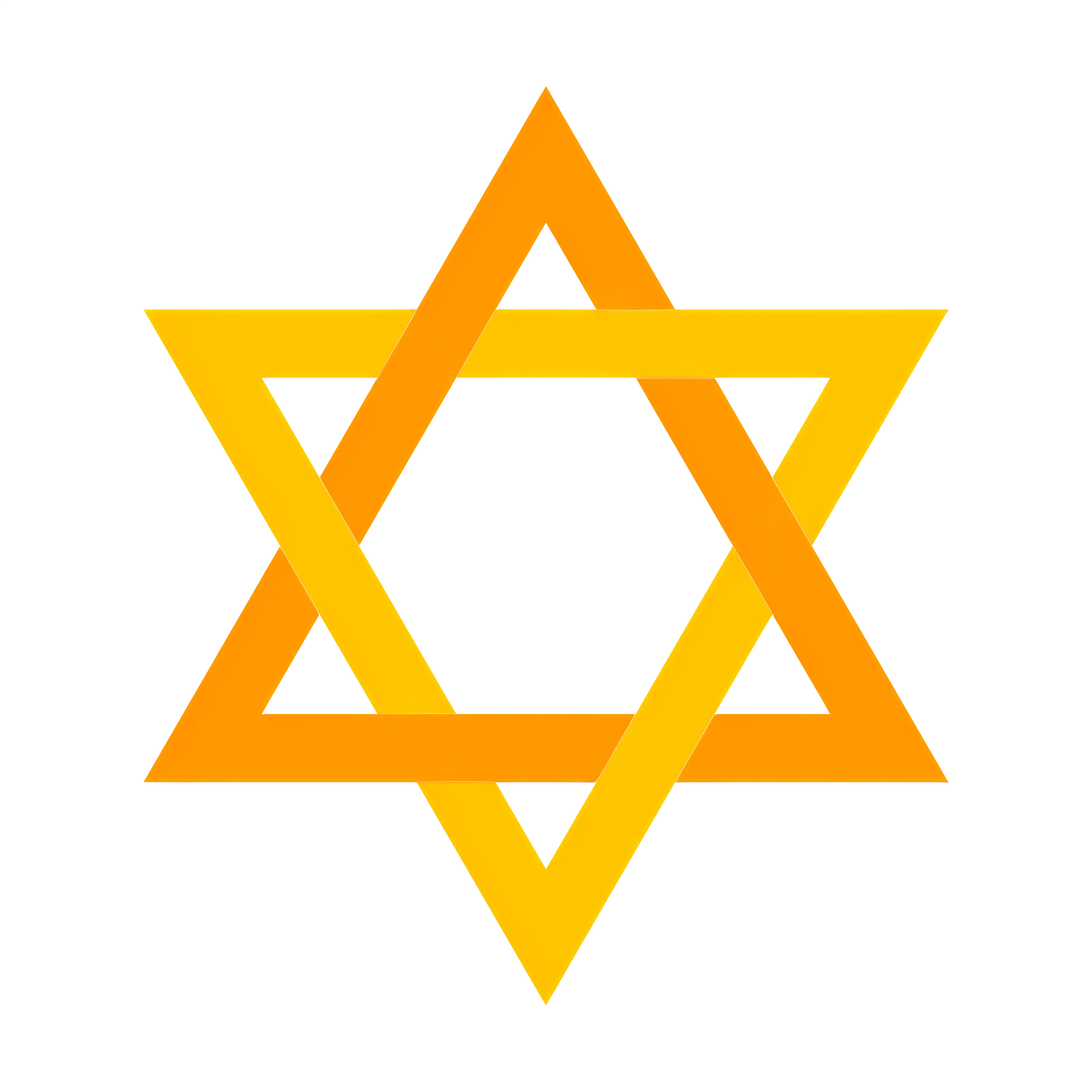 Yellow Star of David Jewish Symbol