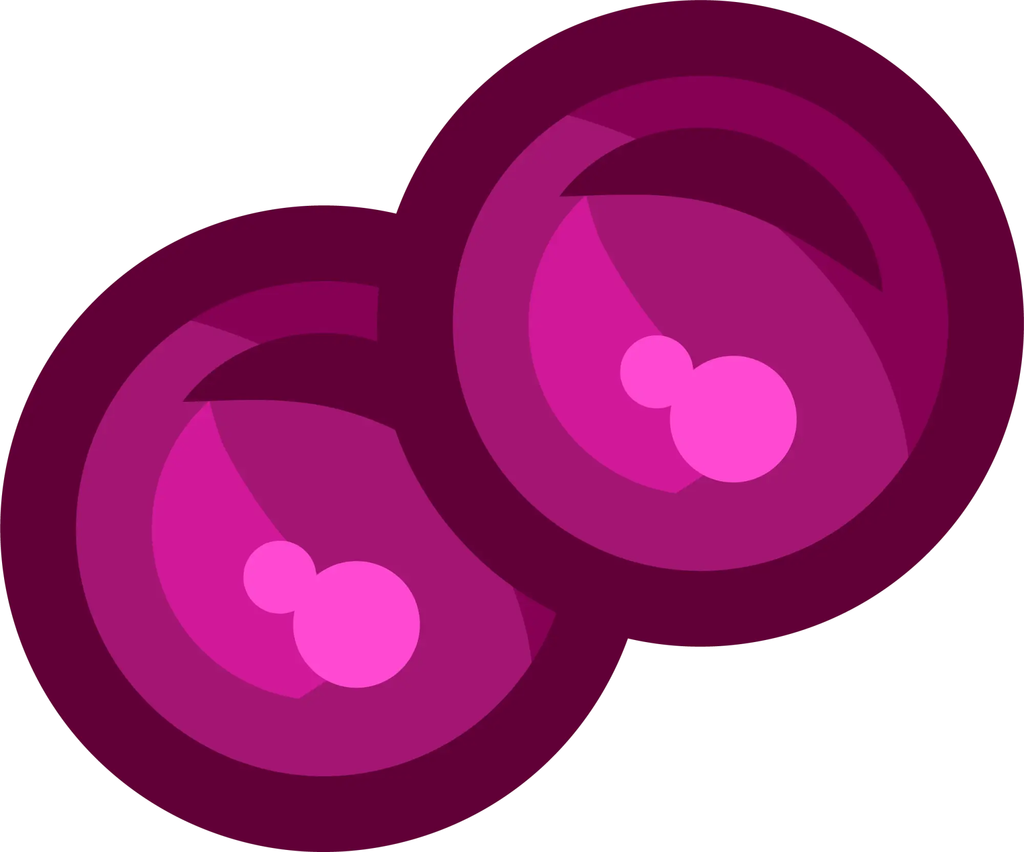 Purple Circles Graphic Design