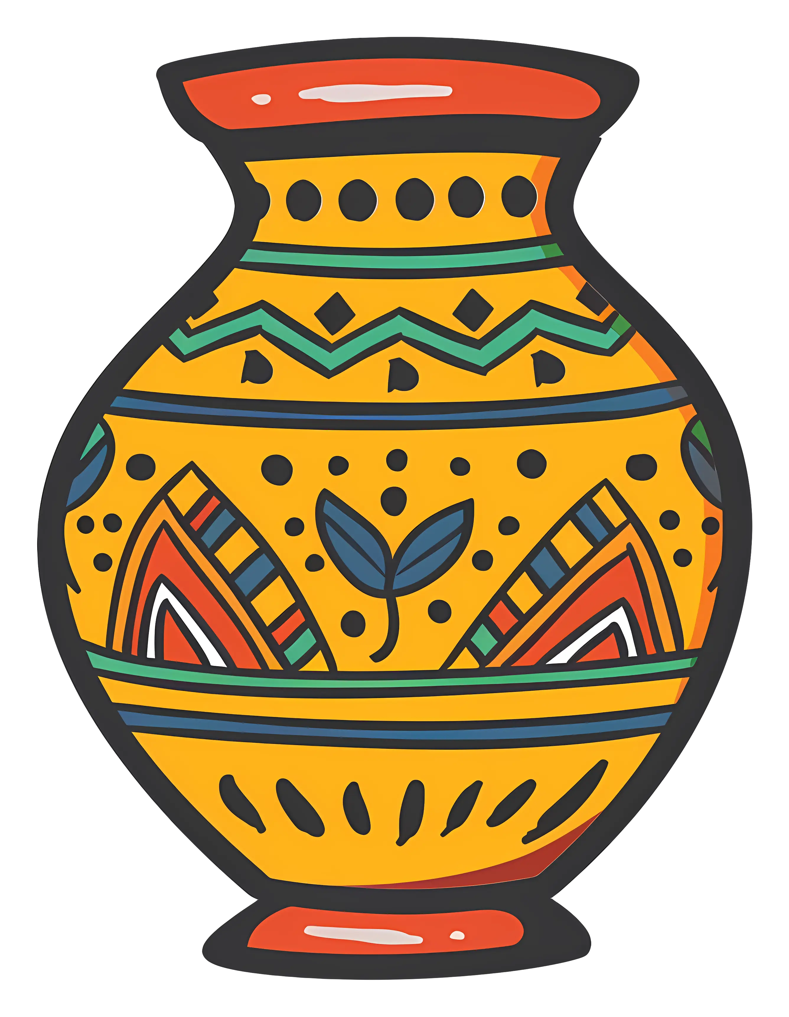 Vibrant Decorative Vase