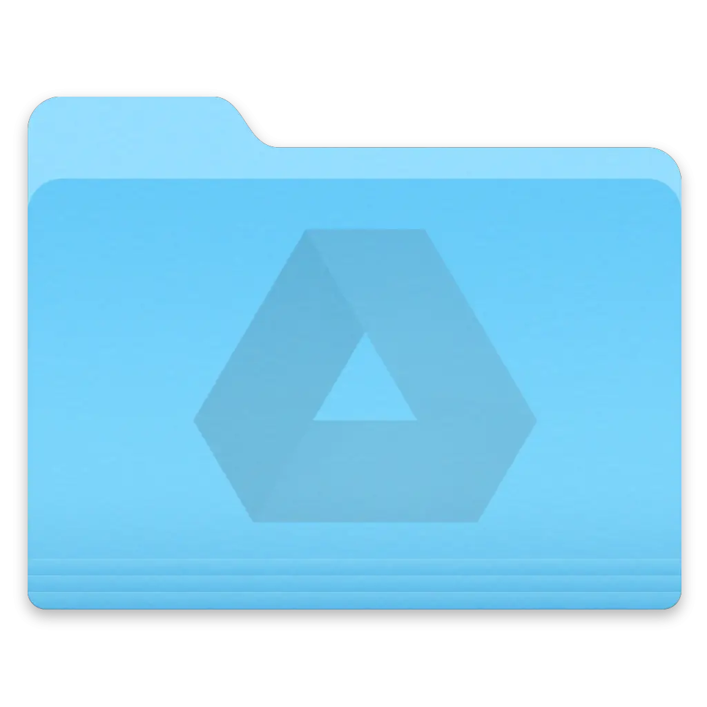 Blue Folder Icon for File Organization