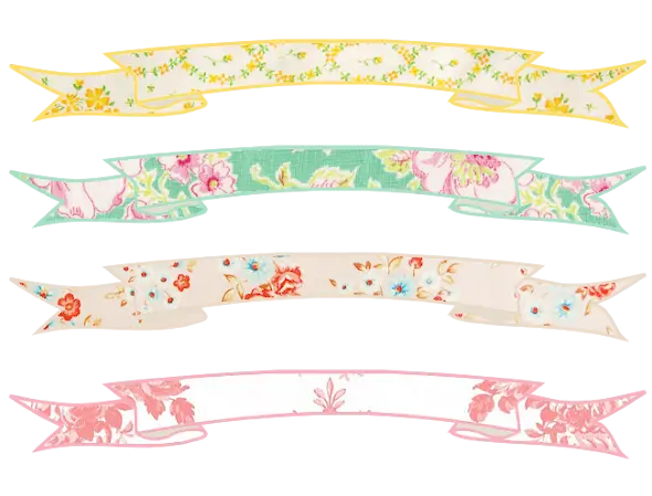Colorful Floral Banners