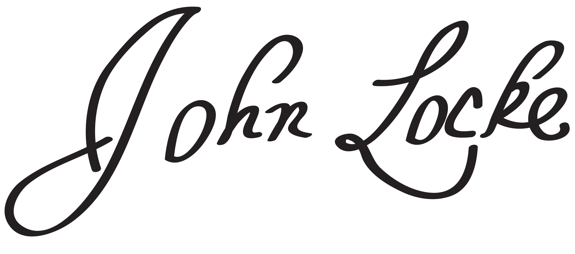 John Locke Signature in Cursive