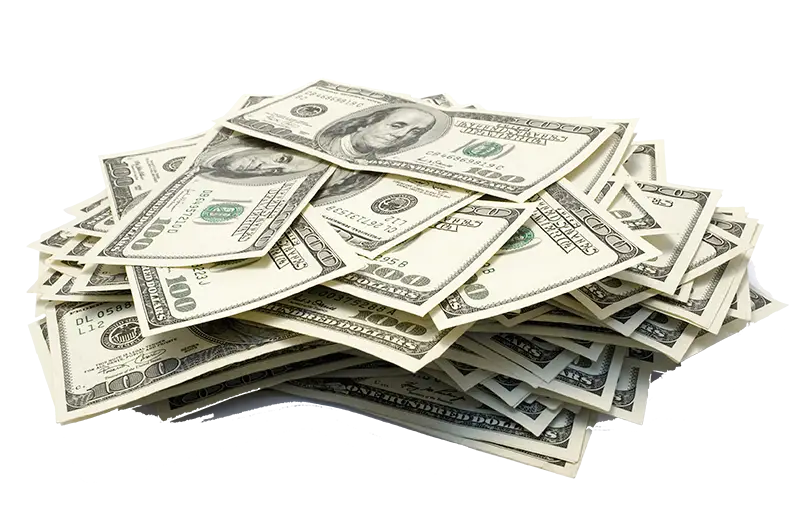 Pile of Dollar Bills