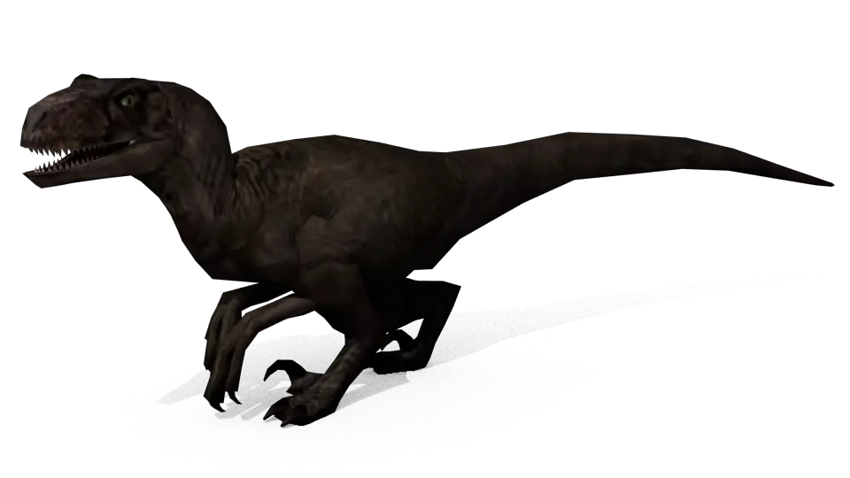 Fierce Raptor Dinosaur Illustration