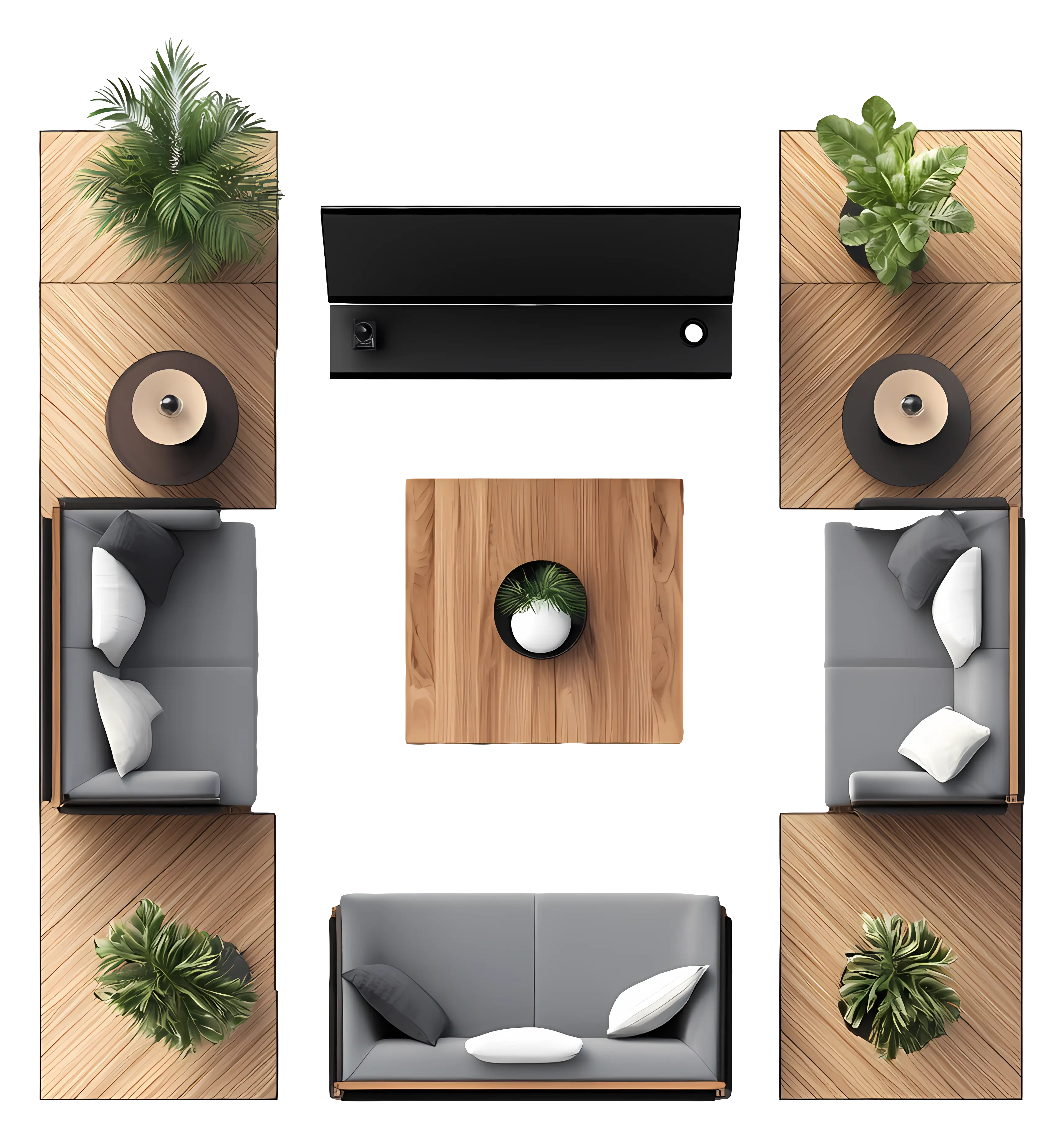 Stylish Lounge Area with Sofas