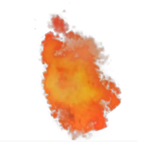 Fiery Flame Design Element