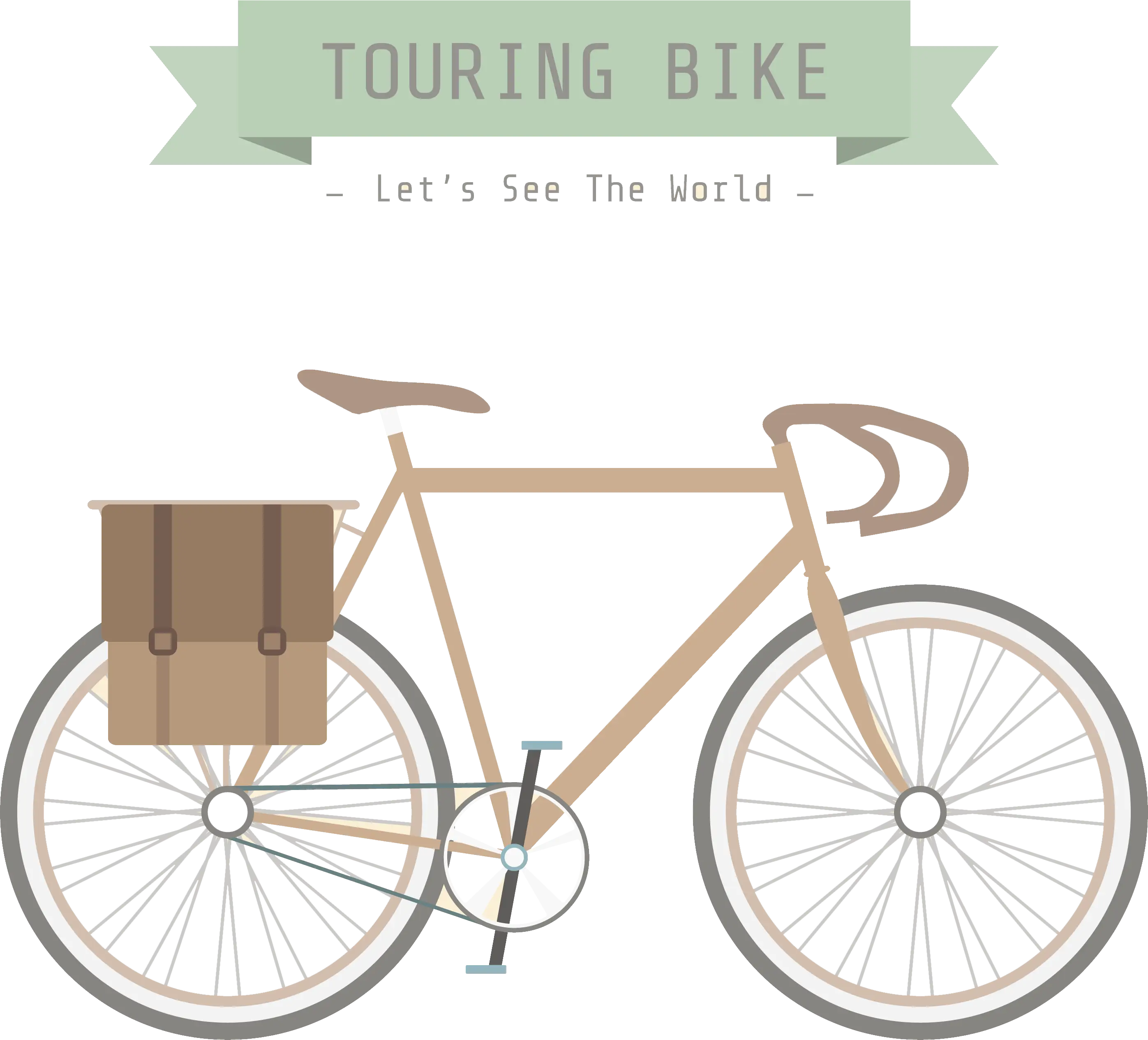 Touring Bike with Panniers