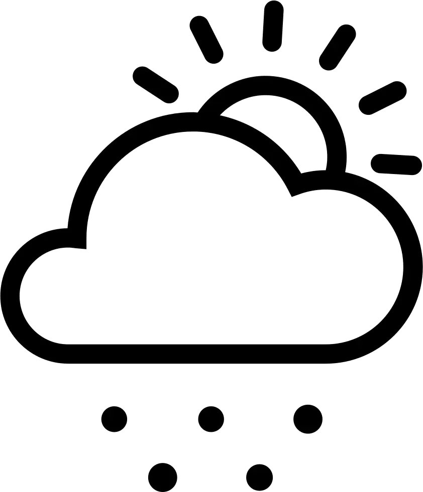 Cloud with Sun and Rain Weather Icon