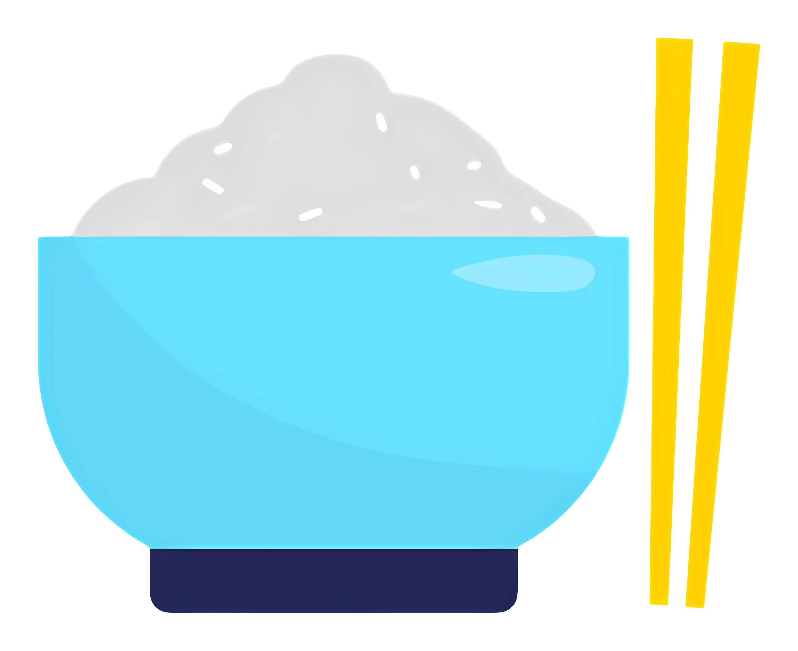 Bowl of Rice with Chopsticks