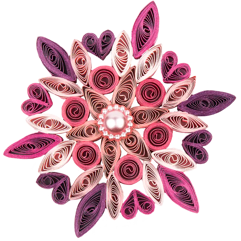 Beautiful Quilled Flower Art
