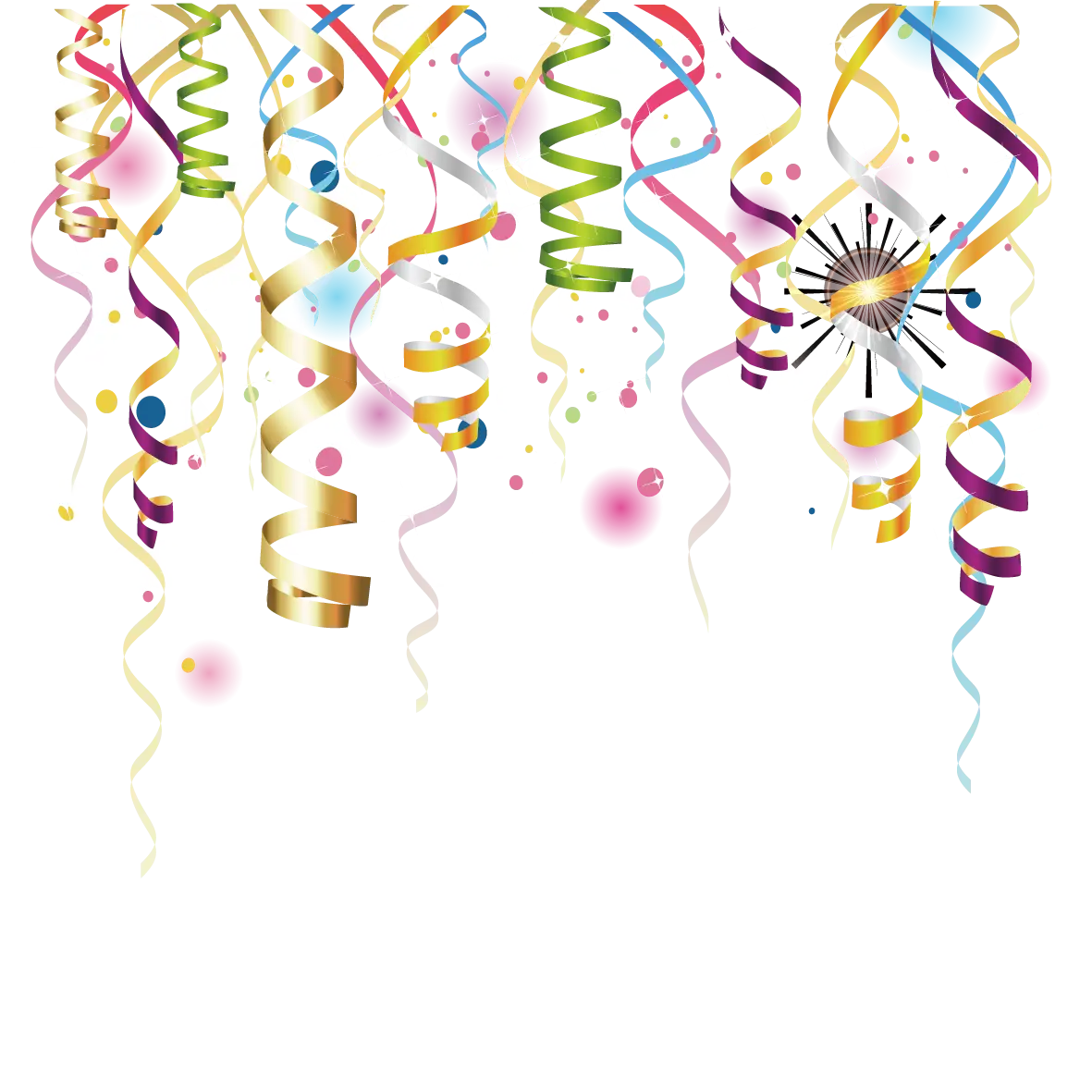 Colorful Streamers for Festive Celebrations