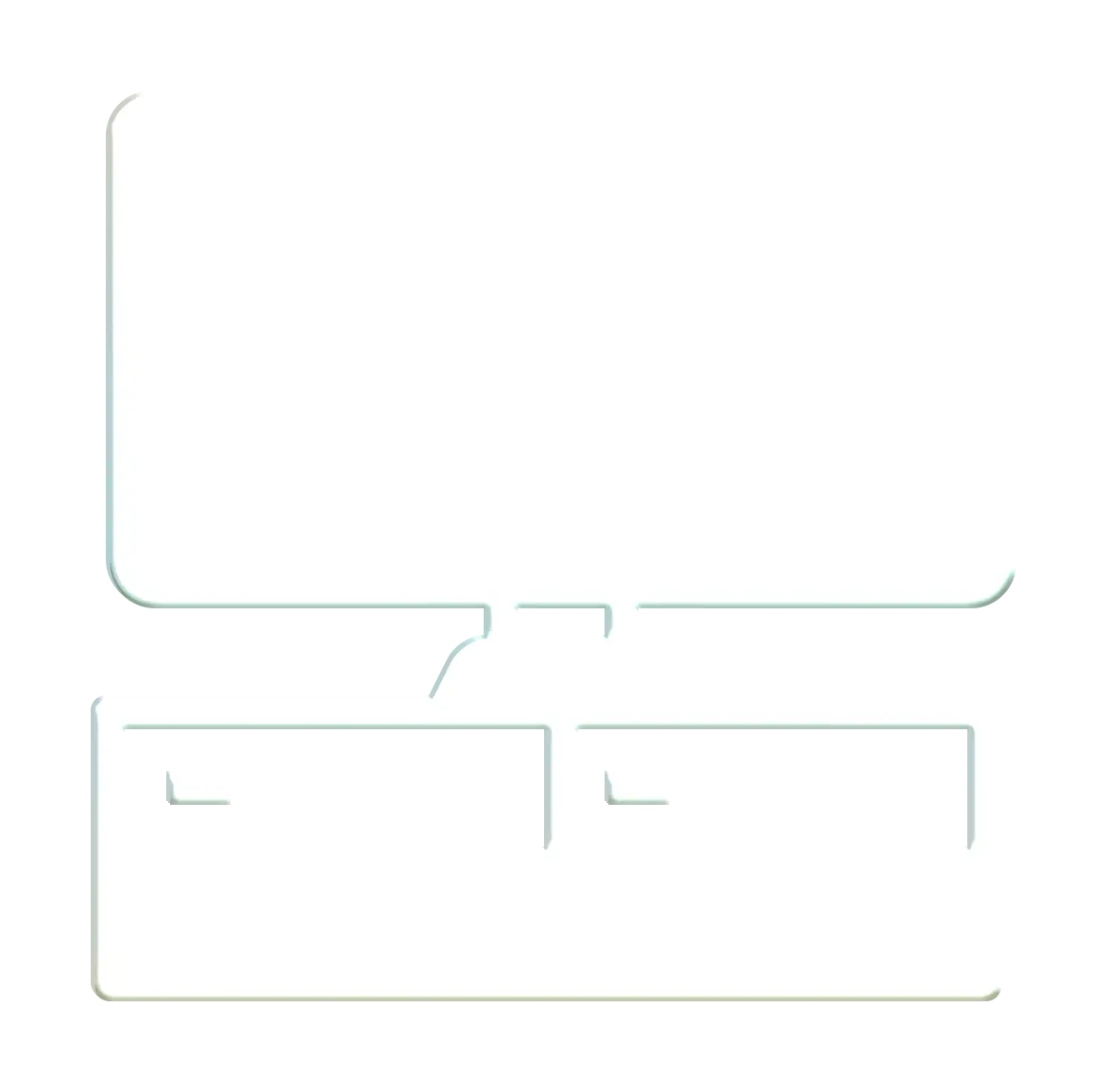 White Computer Monitor and Keyboard Icon