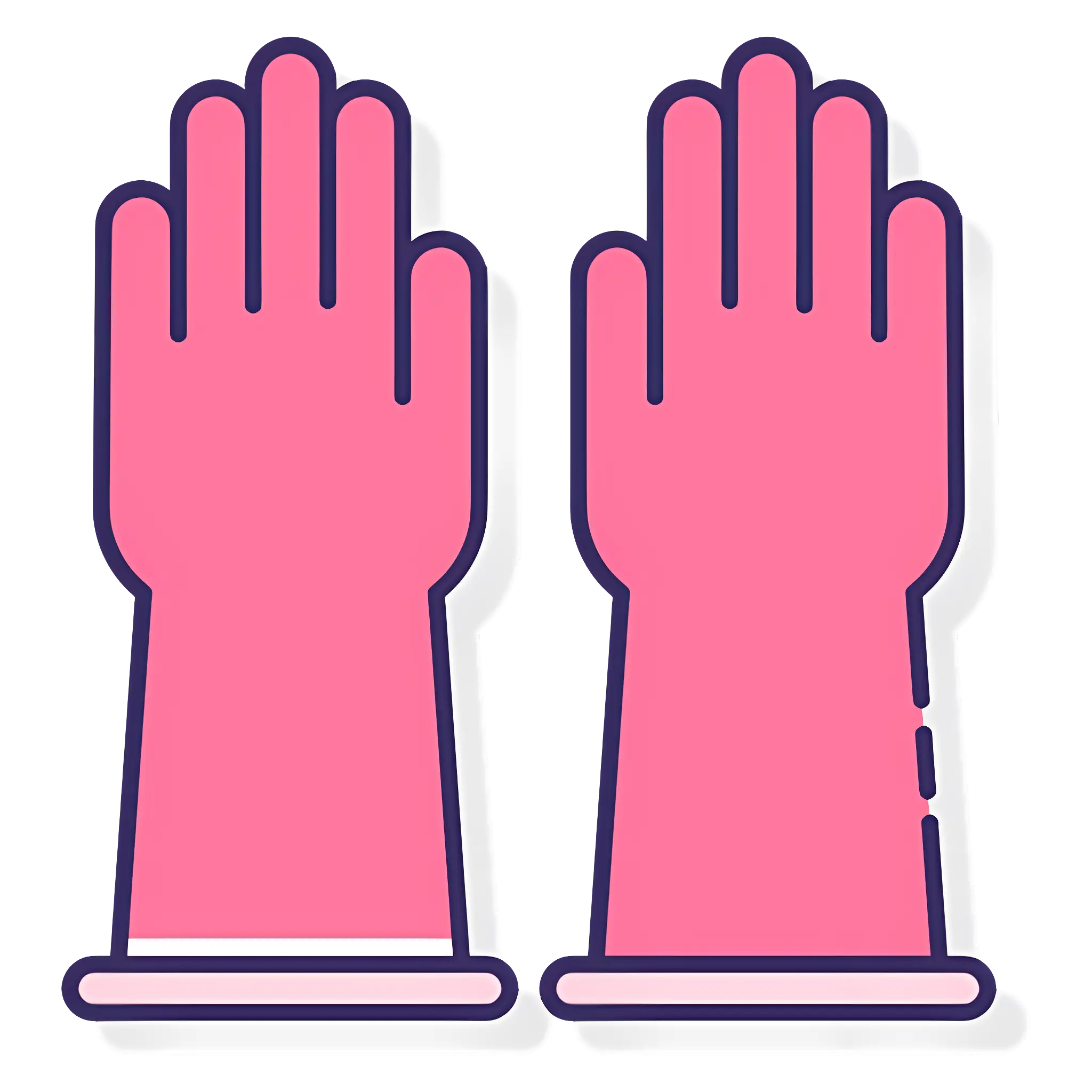 Pink Cleaning Gloves for Household Use