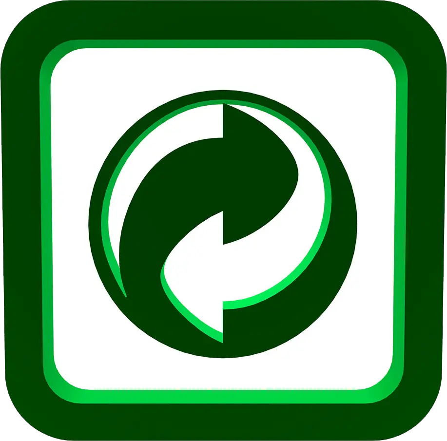 Green Recycling Symbol for Eco Awareness