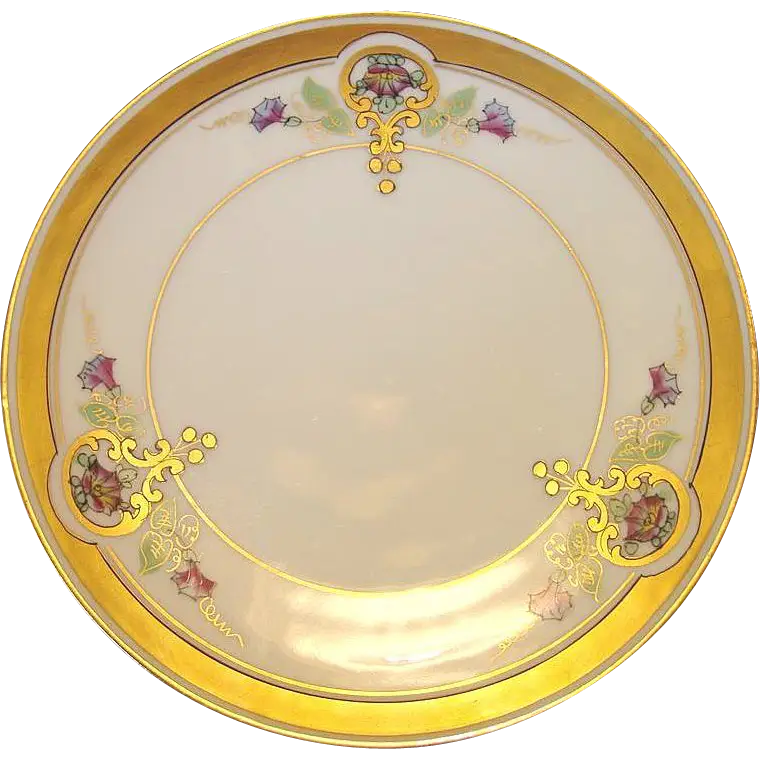 Elegant Decorative Golden Plate