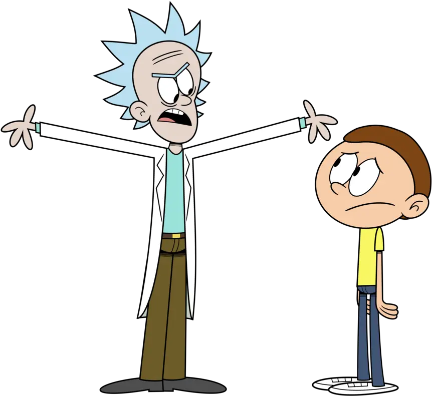 Cartoon Characters in Lab Coat