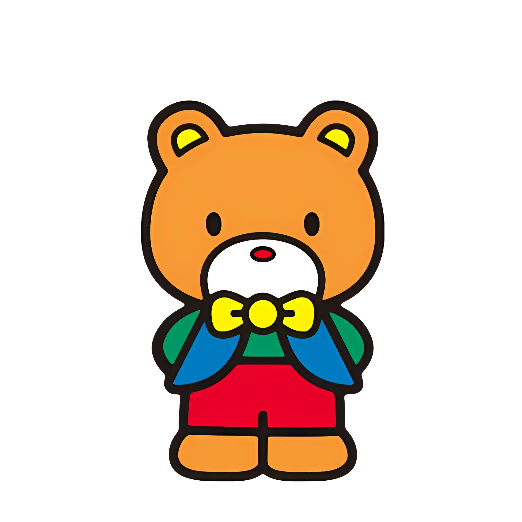 Cute Bear Cartoon Illustration