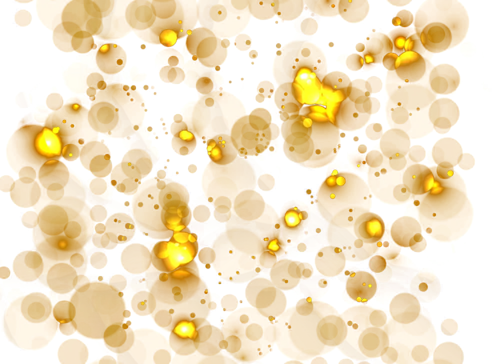 Golden Bubbles Pattern