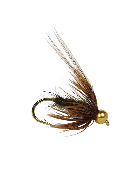 Fly Fishing Lure with Golden Bead