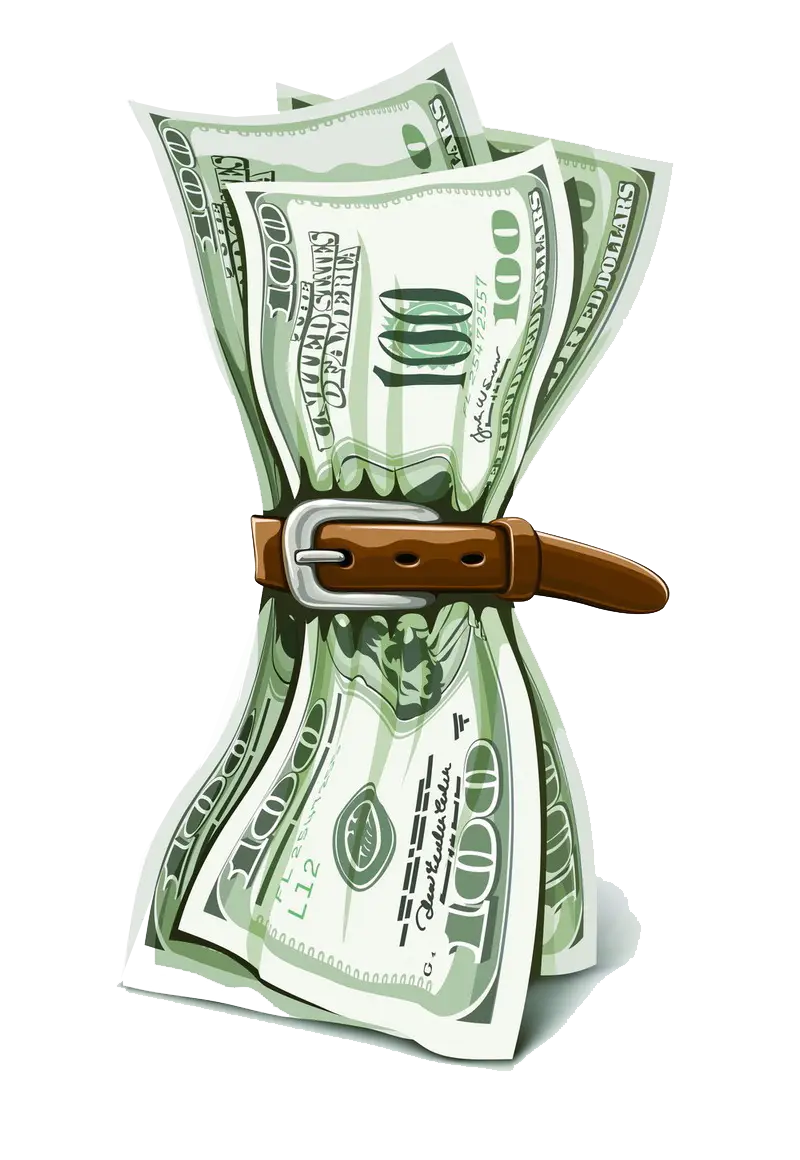 Money with Tight Belt