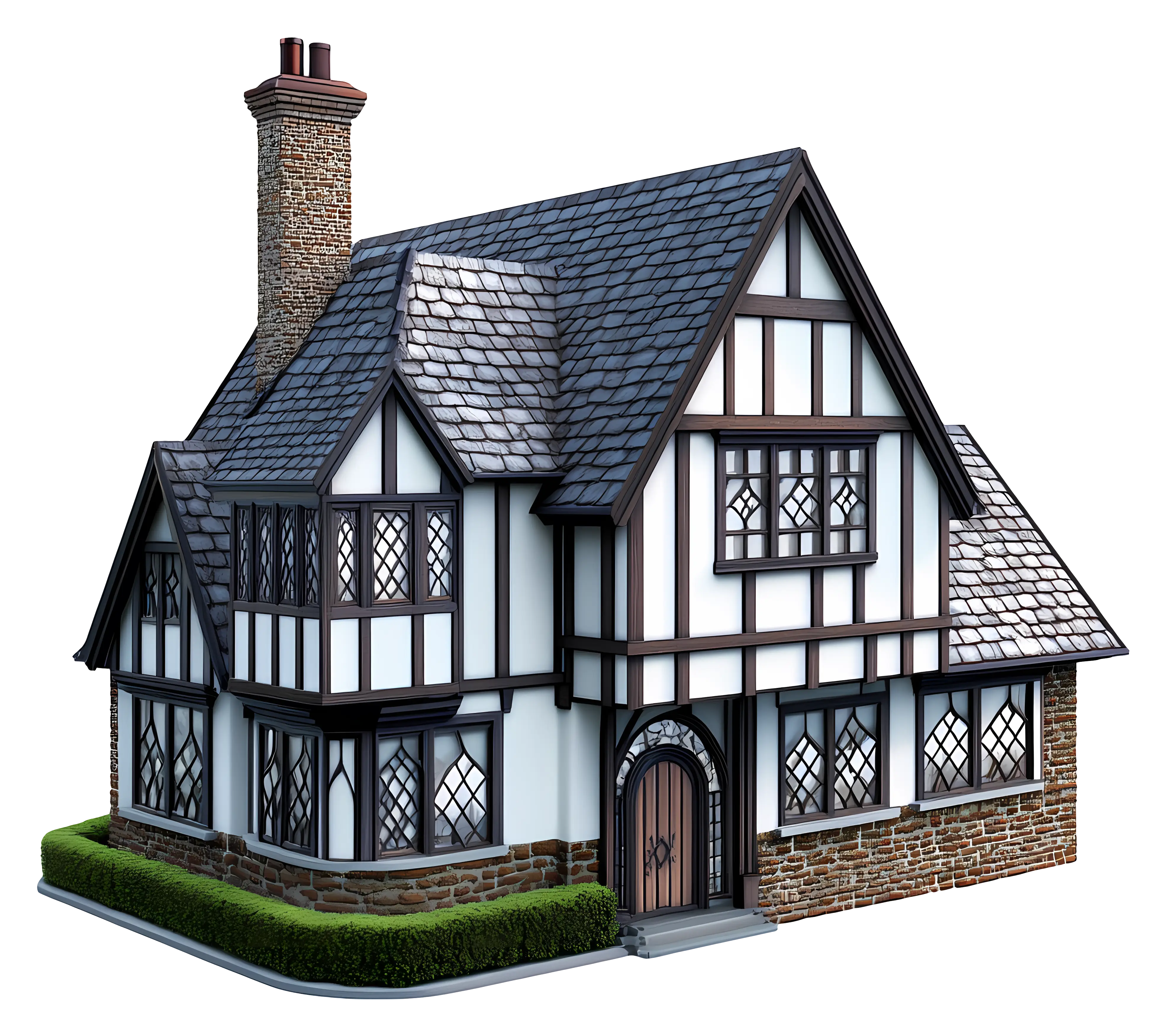 Medieval Stone and Timber House