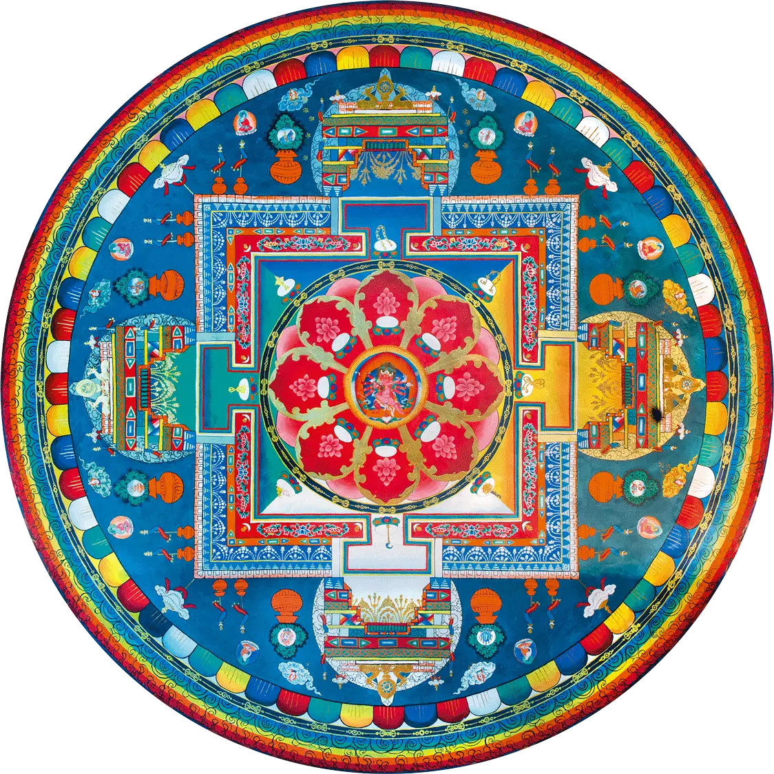 Colorful Tibetan Mandala Art
