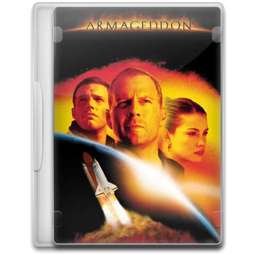 Armageddon Movie Poster with Space Theme