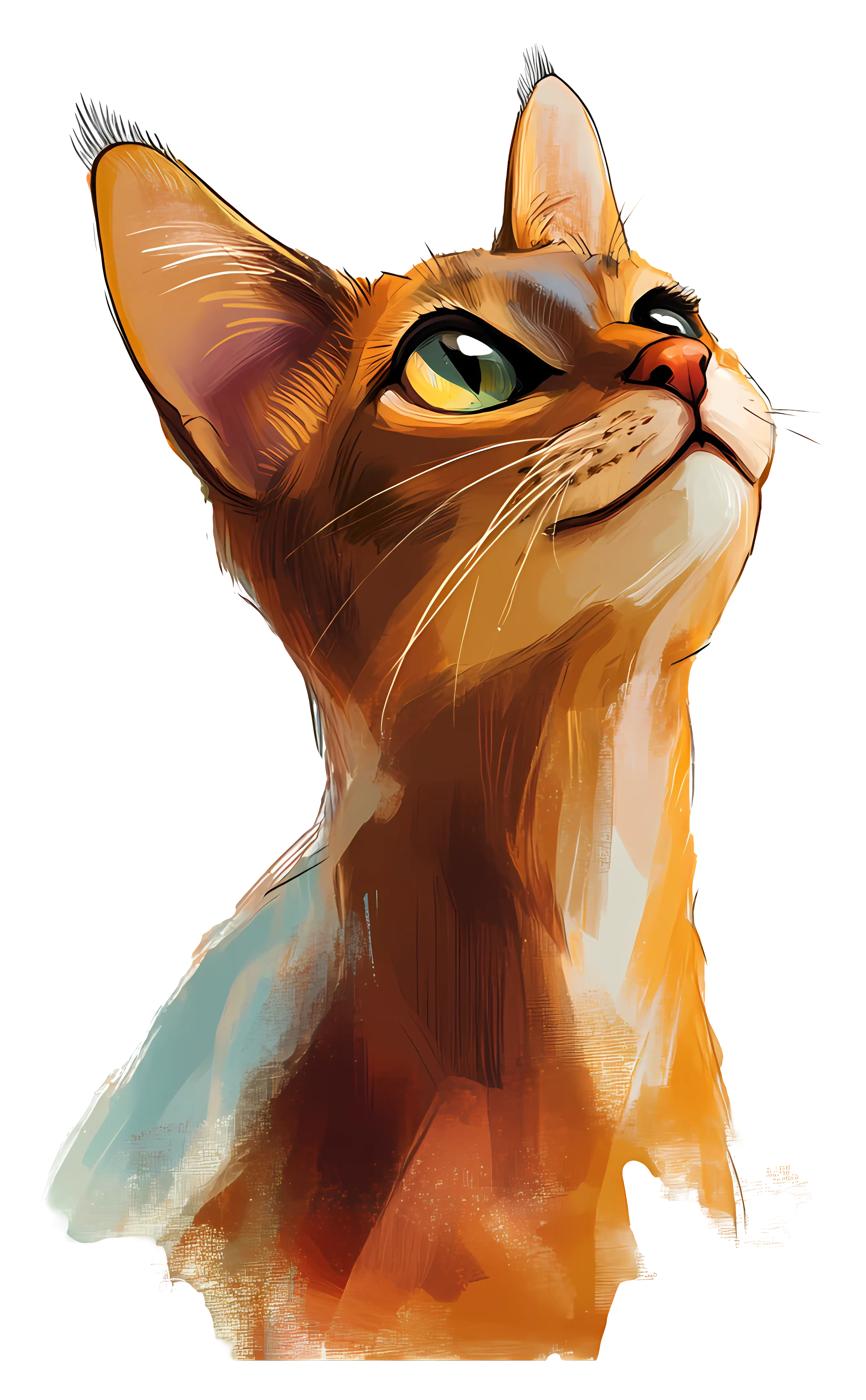 Cat Portrait Illustration