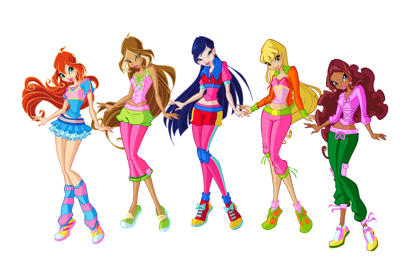 Winx Club Characters in Stylish Outfits