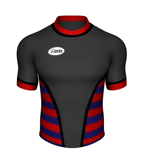 Black and Red Striped Sports Jersey