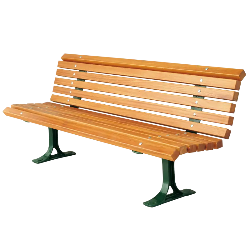 Wooden Outdoor Bench for Parks or Gardens