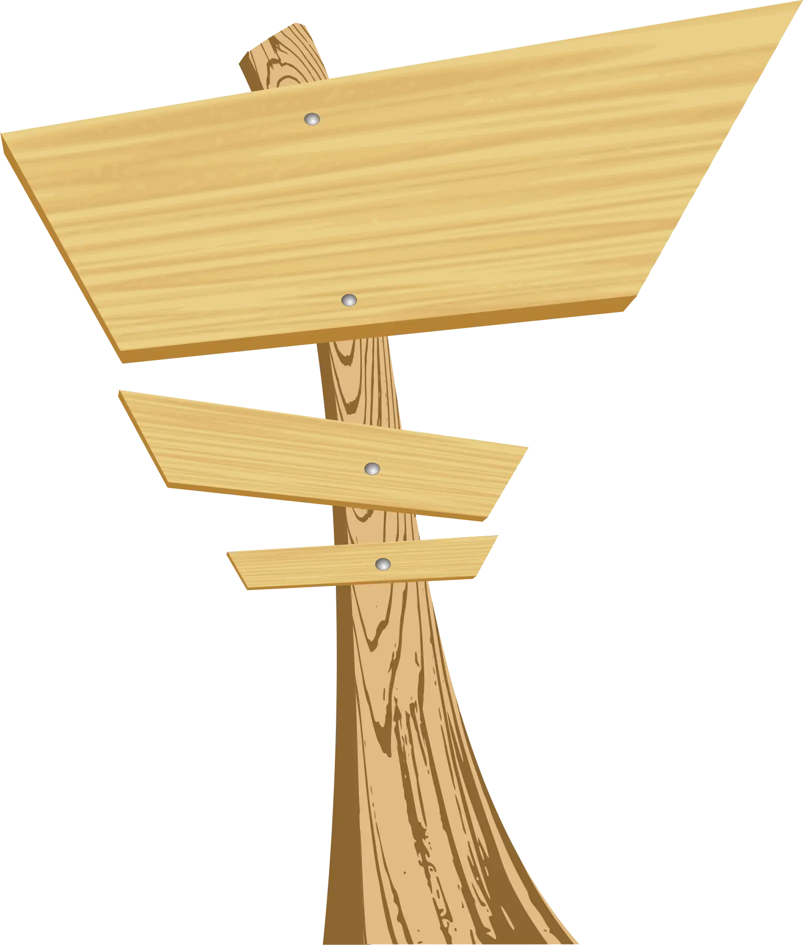 Wooden Signpost for Direction