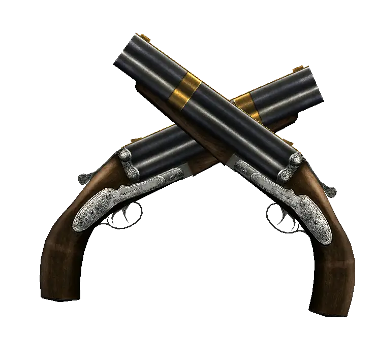 Crossed Vintage Pistols