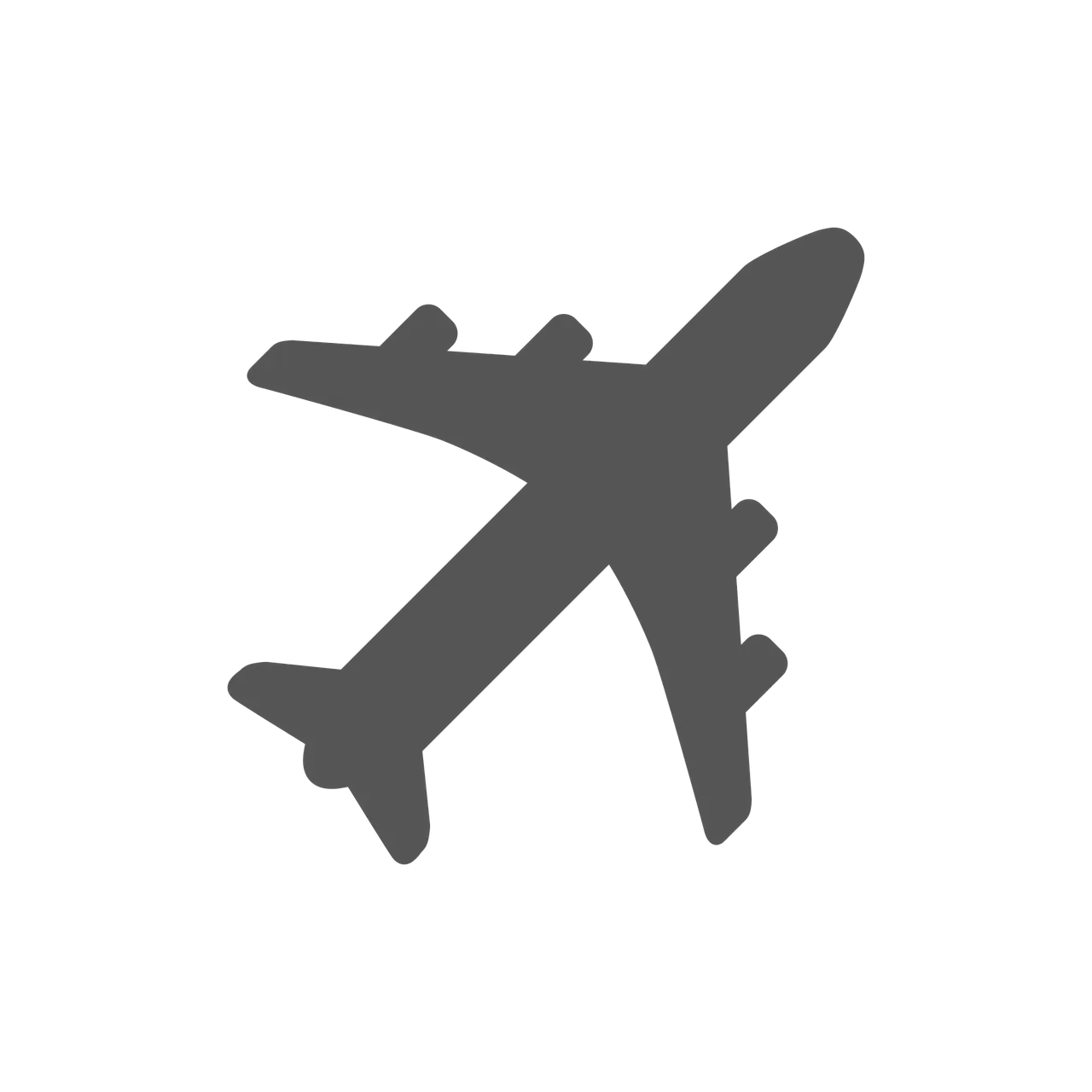 Airplane Silhouette Icon