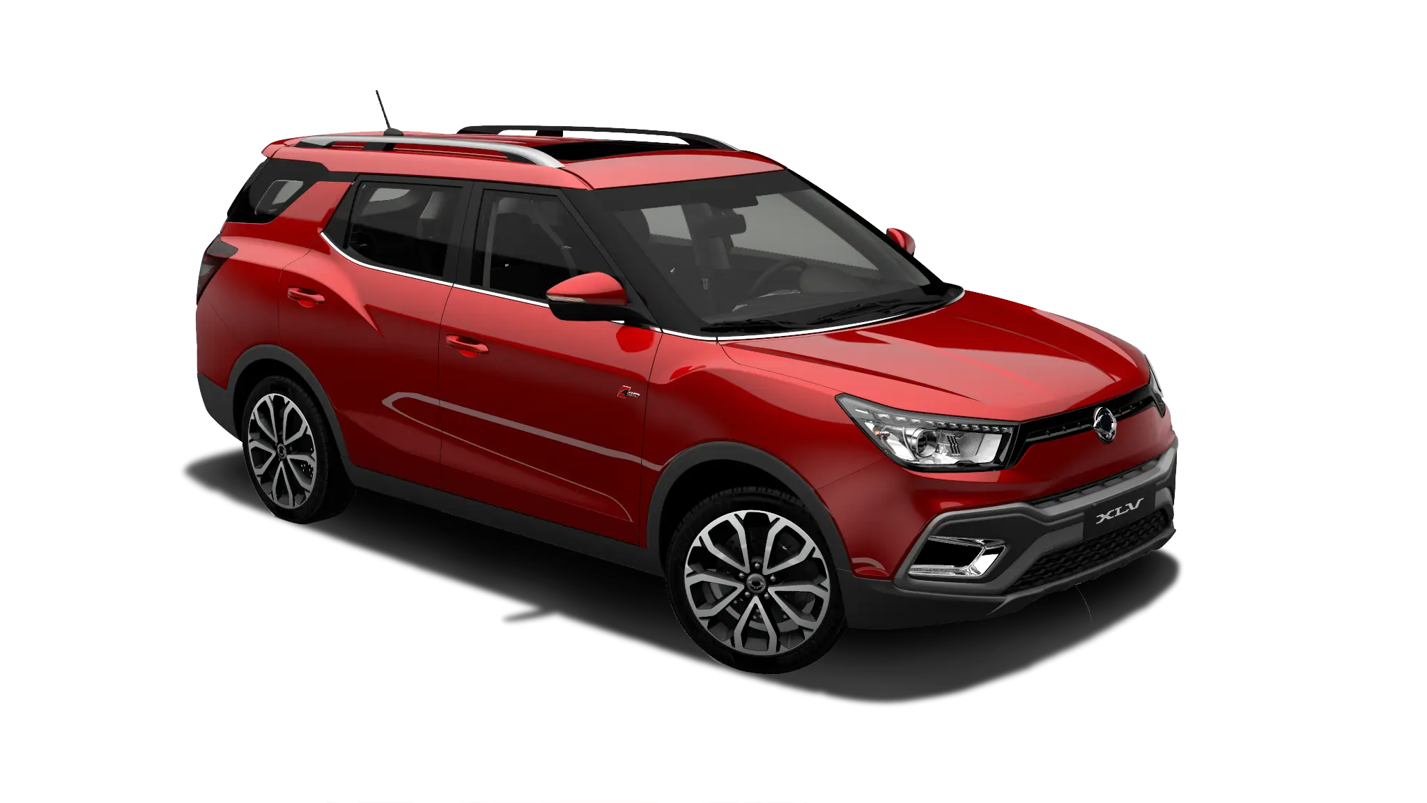 Modern Red SUV Car