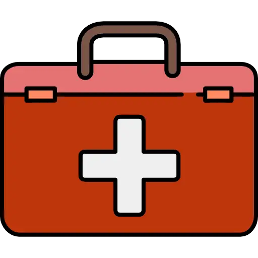 Red First Aid Kit Illustration