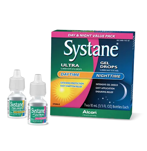 Systane Ultra and Gel Eye Drops for Day and Night