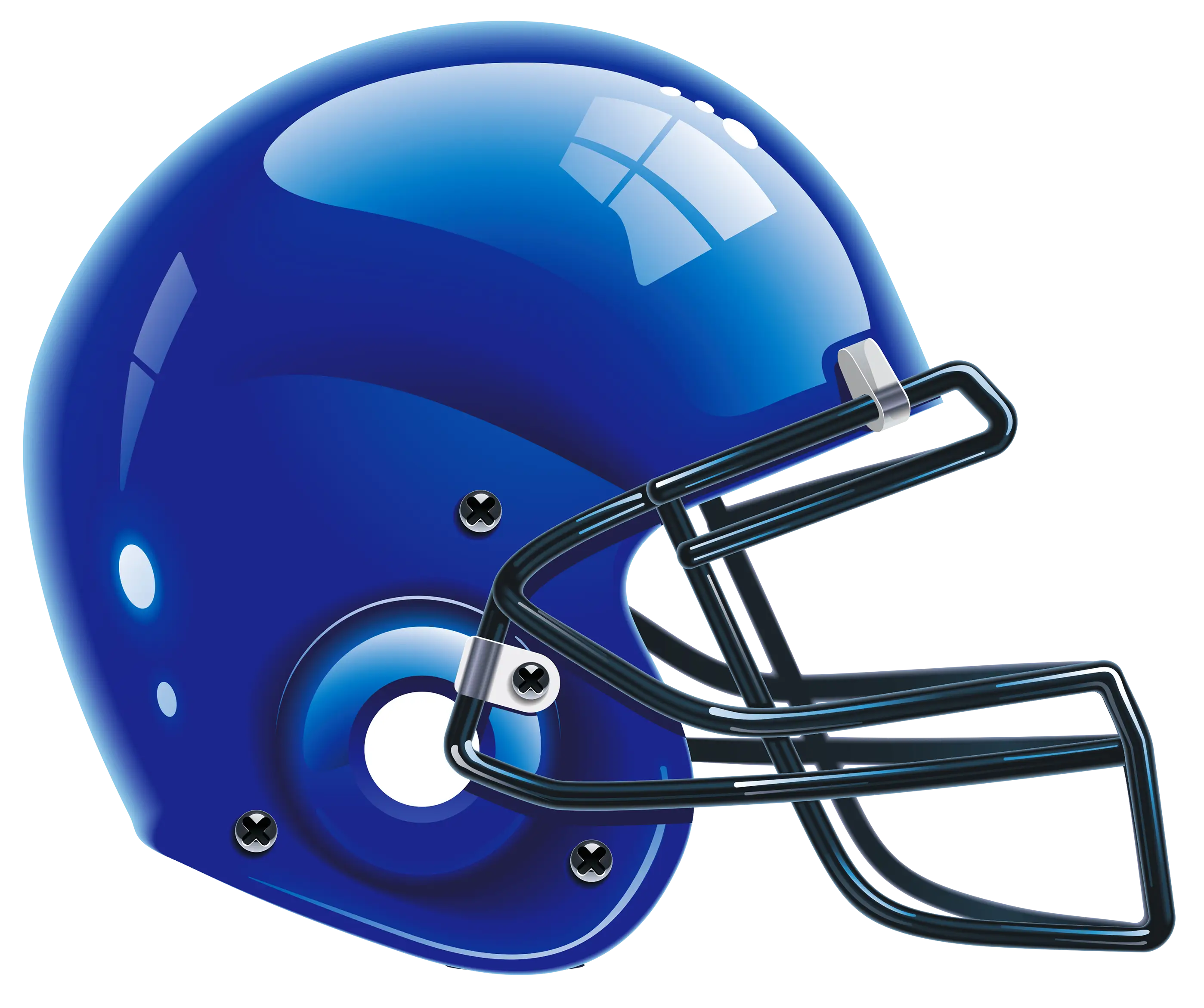 Blue Football Helmet for Sports Safety