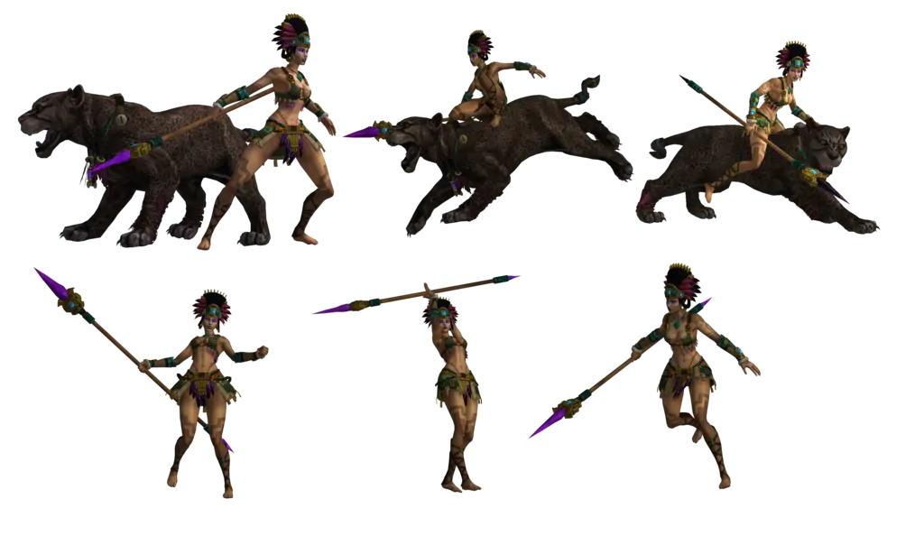 Fantasy Warrior with Animal