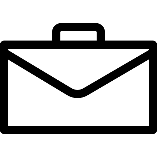 Minimalist Briefcase Icon Design