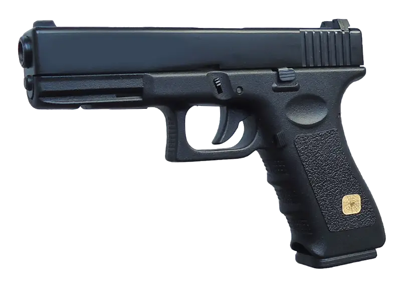 Black Handgun with Compact Design
