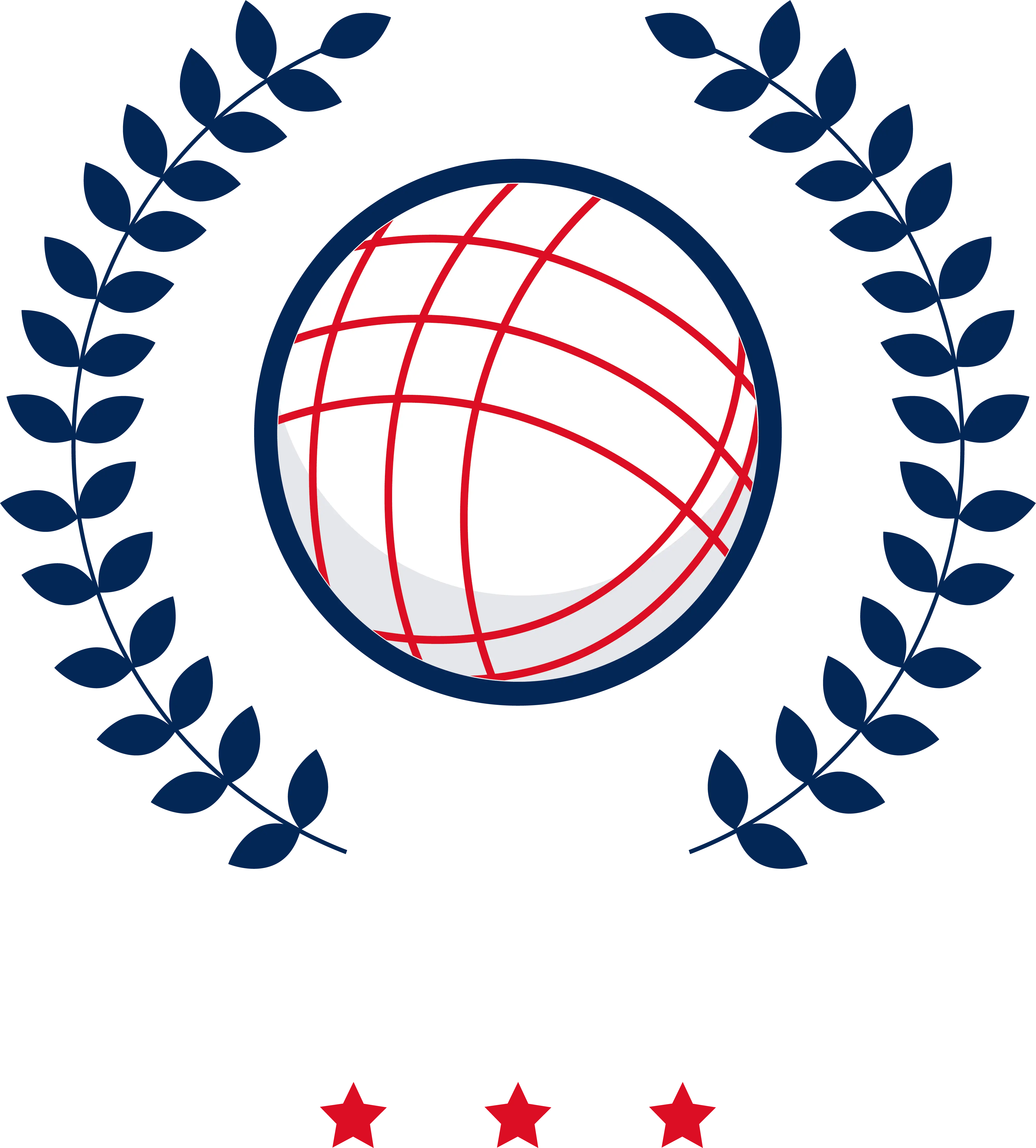 Globe with Laurel and Stars Symbol