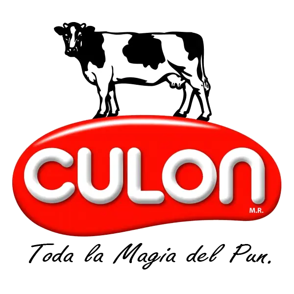 Cow Logo with Red Background