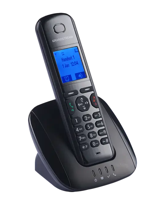 Black Wireless Landline Phone with Screen