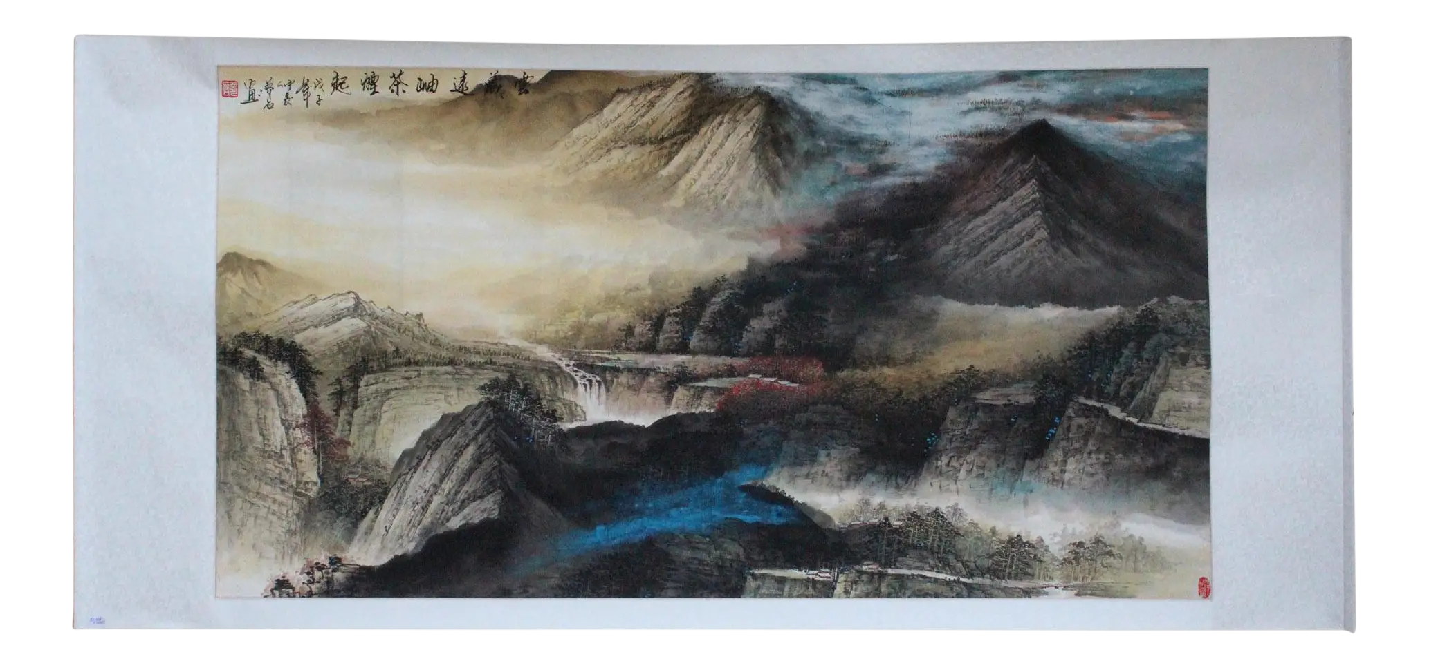 Scenic Mountain Landscape Painting