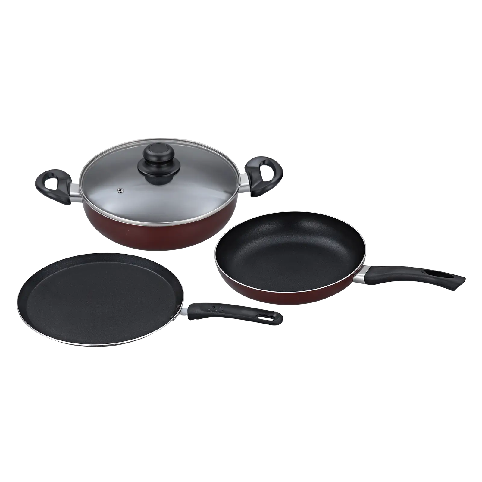 Cookware Set with Nonstick Pans