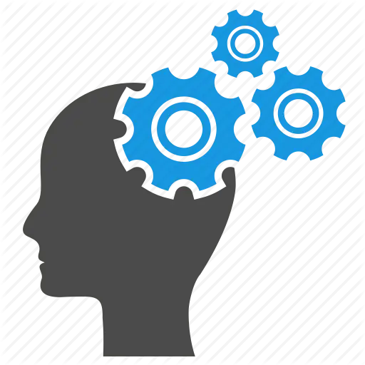 Head with Gears Icon