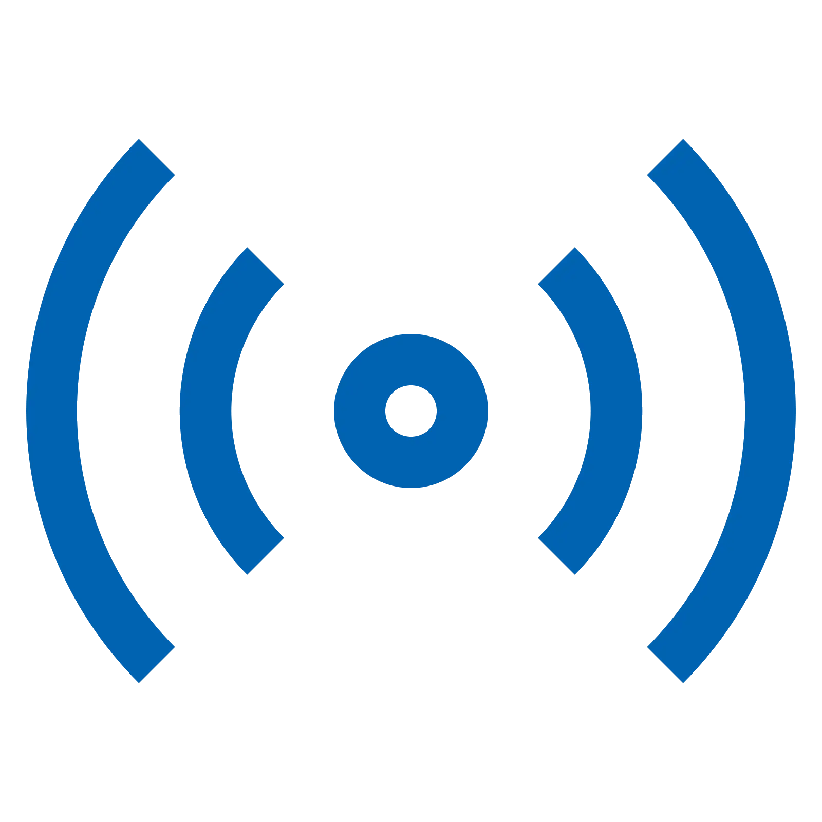 Blue Wi-Fi Symbol for Connectivity Illustration