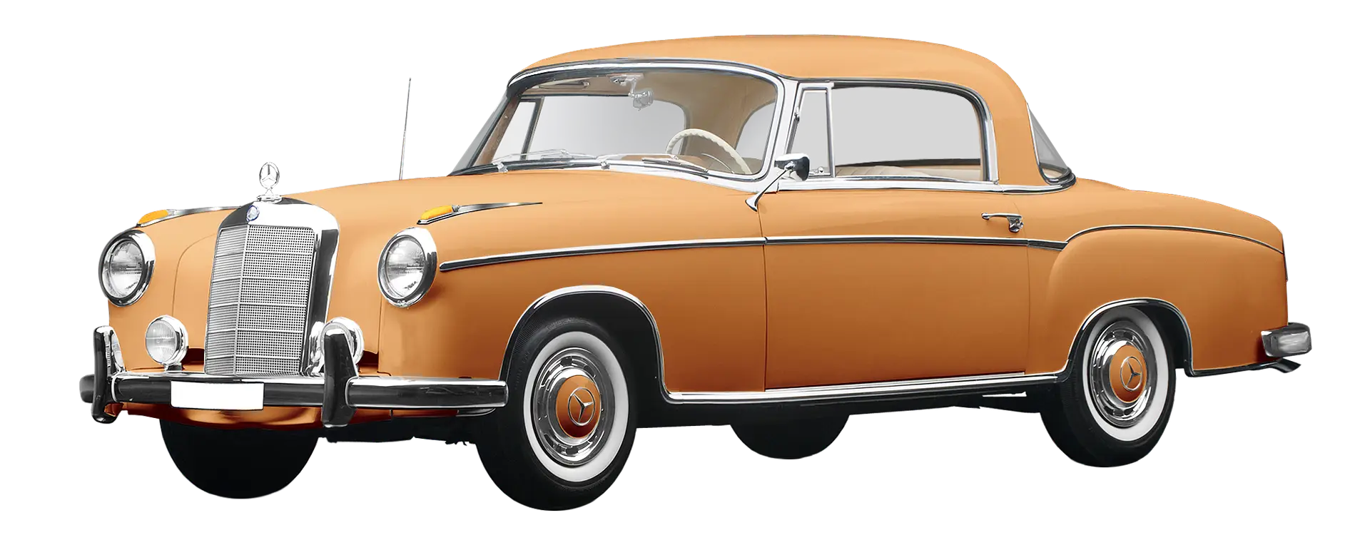 Classic Vintage Orange Car